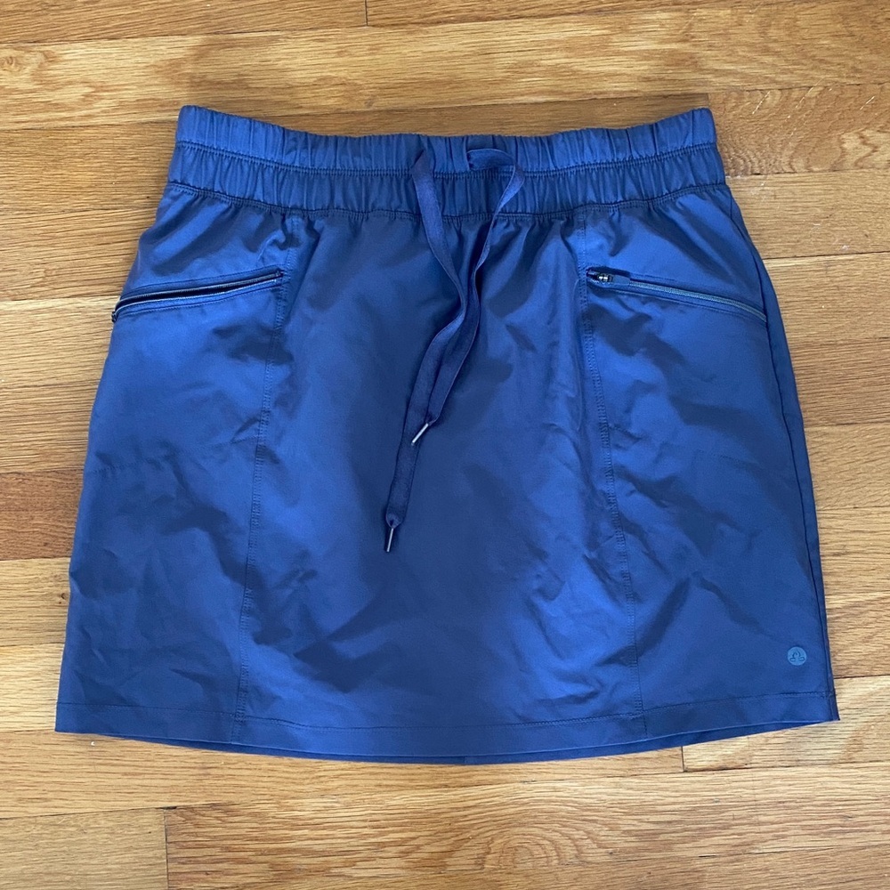 Apana Navy Skirt with Elastic Waistband